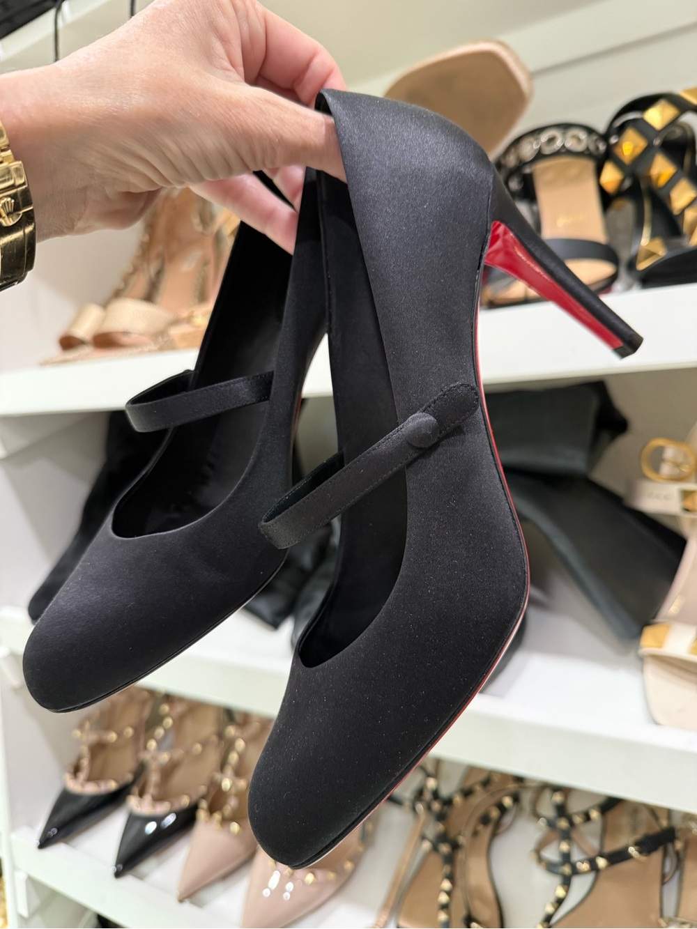 Christian Louboutin Satin Pumps